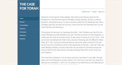 Desktop Screenshot of casefortorah.com